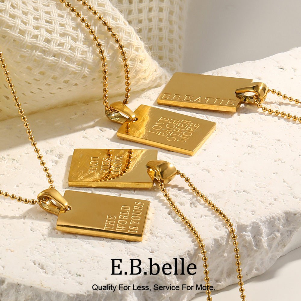 Birth Flower Necklace - E.B.belle Stijlvolle Hip Hop Persoonlijke Gegraveerde