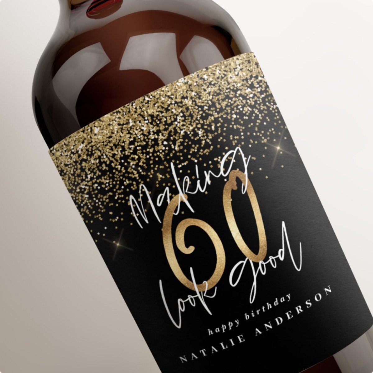 30st bruiloft wijnfles label,  - Personalized Name Box recensie en prijs