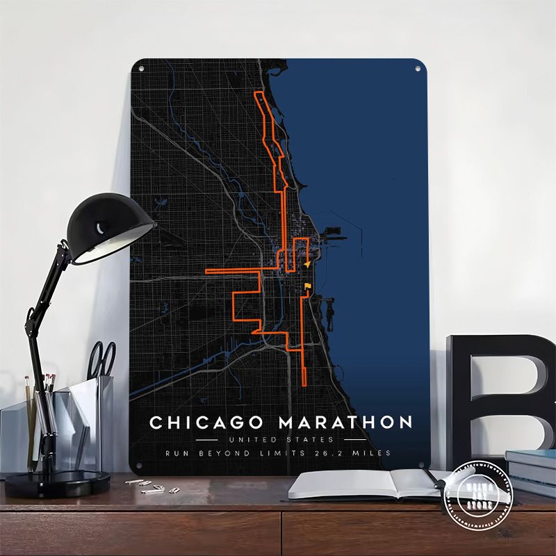 Chicago Marathon Route Map 3D  - Custom Map Poster recensie en prijs
